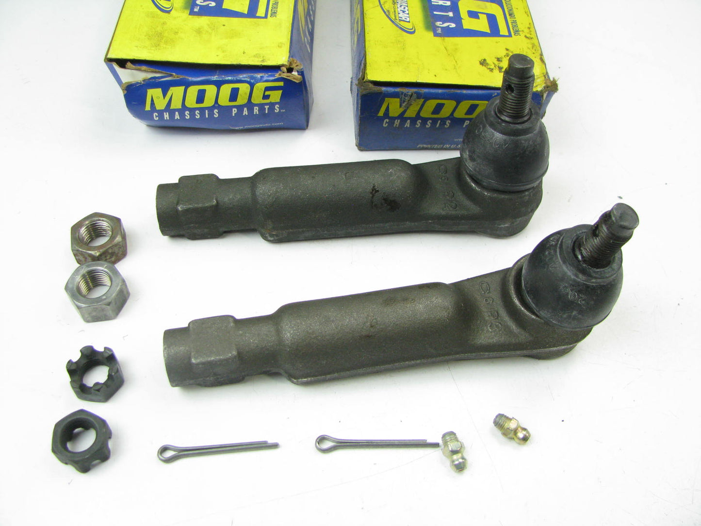 (2) For Moog ES2150RL Steering Tie Rod End - Front Outer