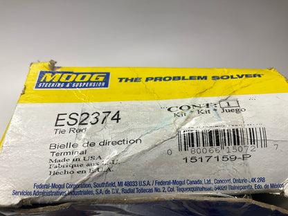 NO HARDWARE - Moog ES2374 Front Inner Steering Tie Rod End