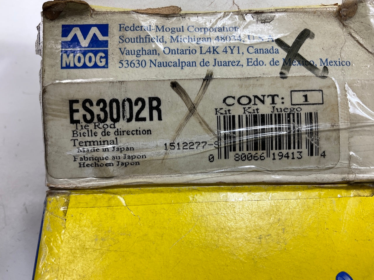 (2) Moog ES3002R Steering Tie Rod End - Front Outer