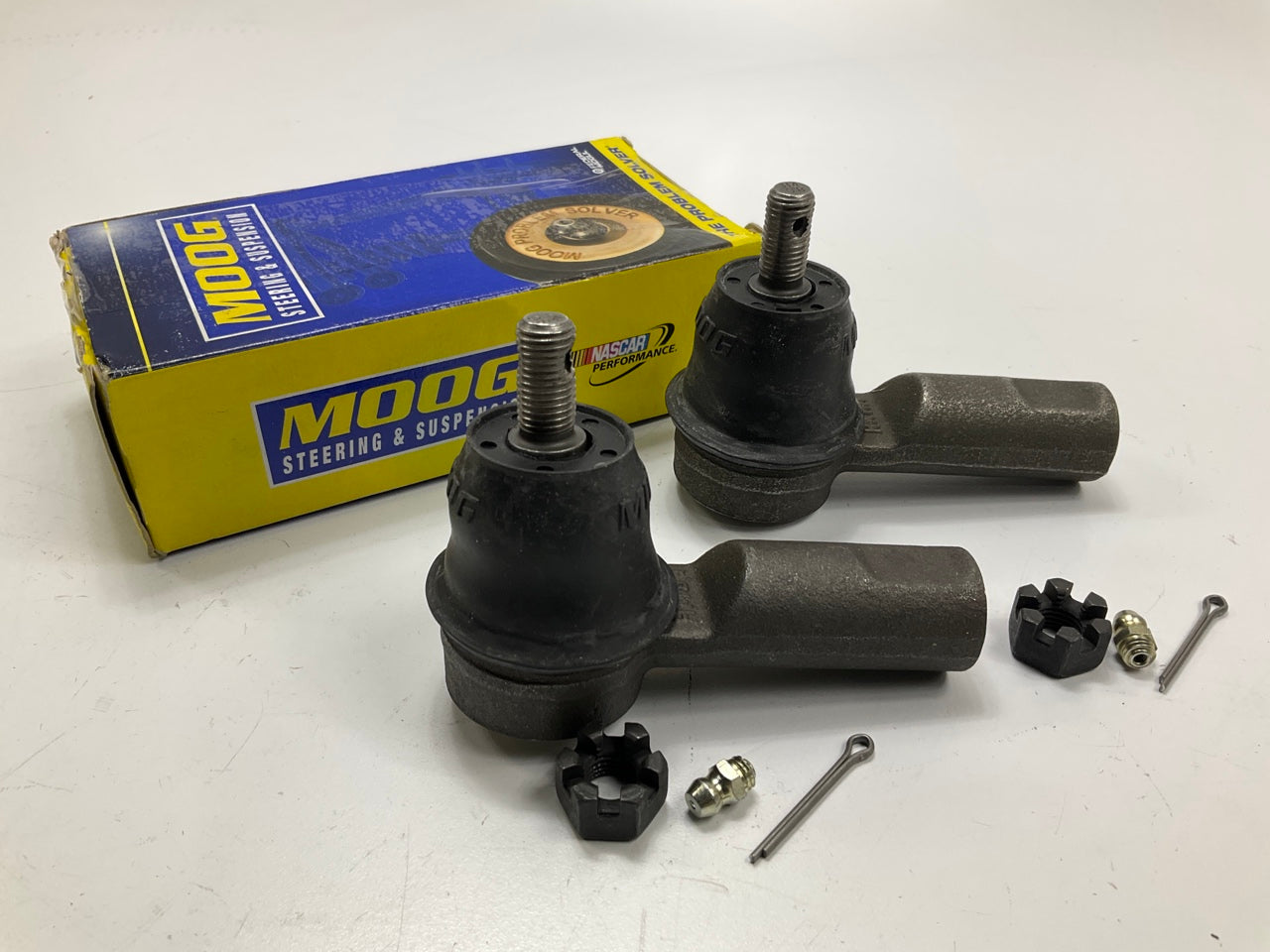 (2) Moog ES3377 Front Outer Steering Tie Rod End