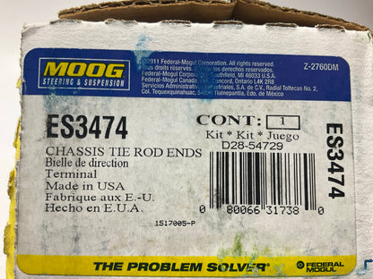 NO HARDWARE - Moog ES3474 Front Right Outer Steering Tie Rod End