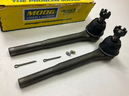 (2) Moog ES409LT Front Inner Steering Tie Rod Ends