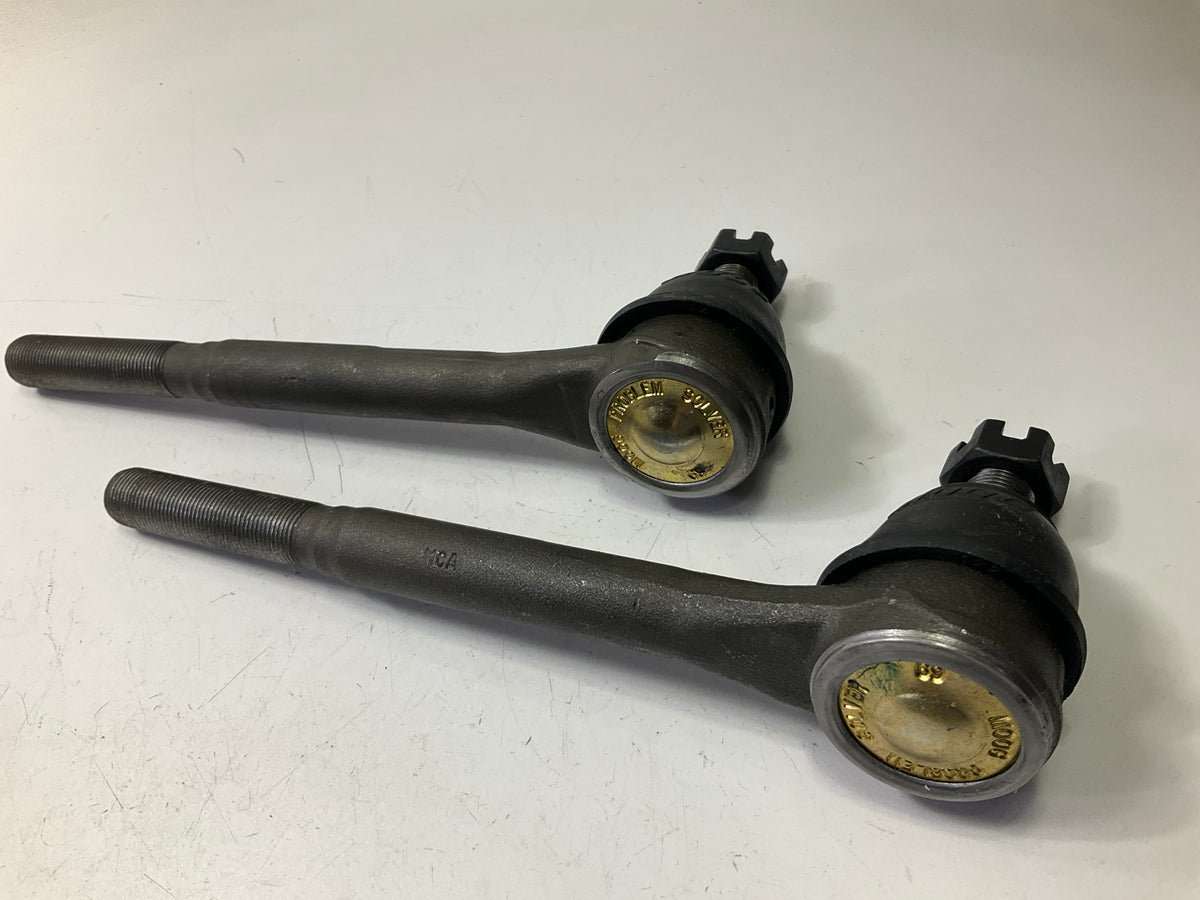 (2) Moog ES409LT Front Inner Steering Tie Rod Ends