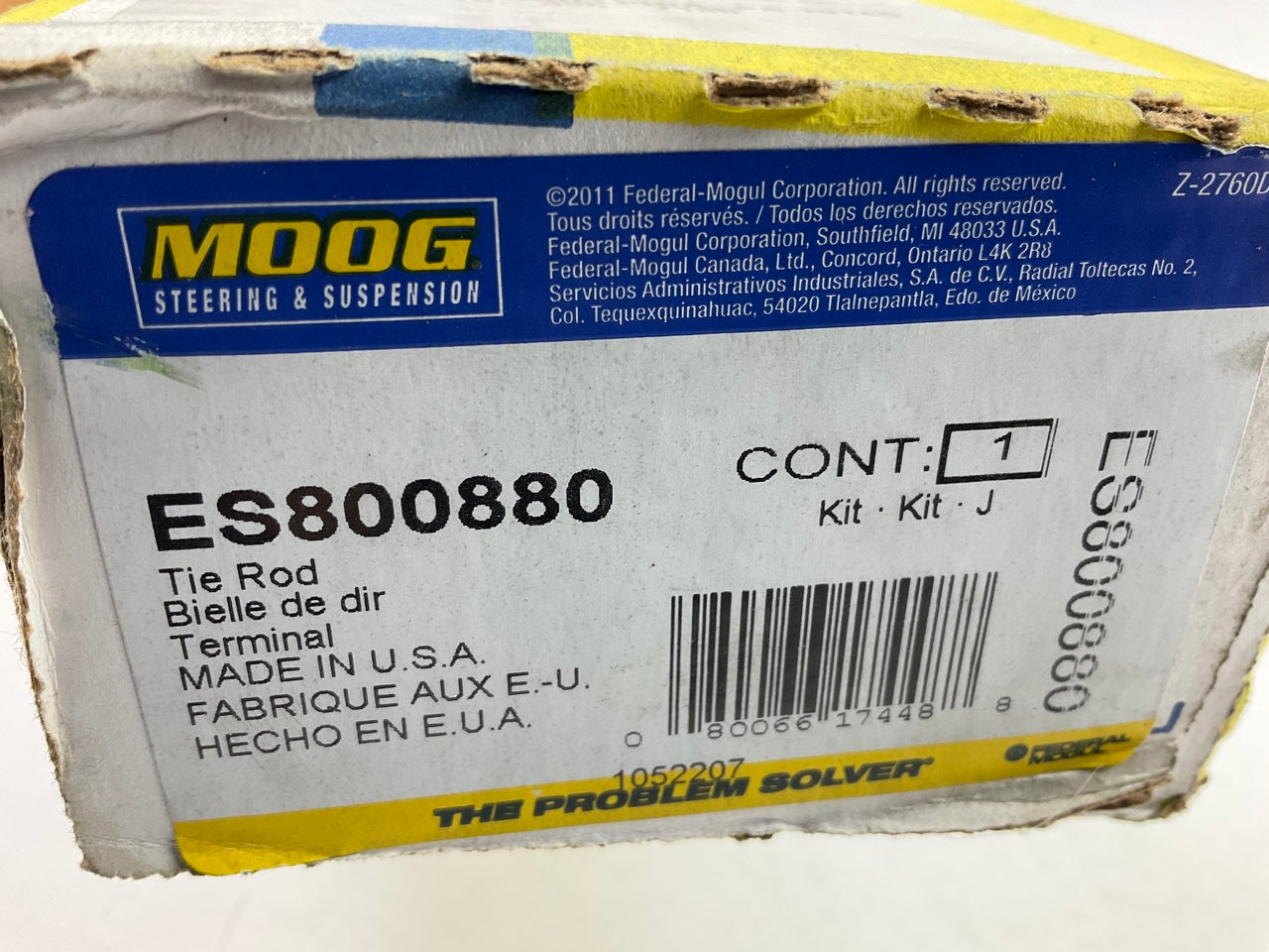 Moog ES800880 Steering Tie Rod End - Front Right Outer