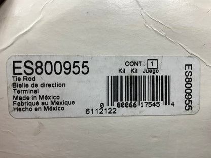 NO HARDWARE - Moog ES800955 Front Left Outer Steering Tie Rod End