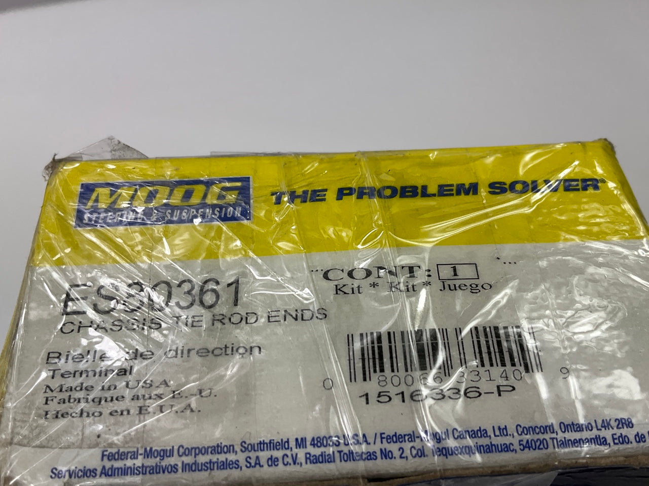 Moog ES80361 Steering Tie Rod End - Front Left Outer
