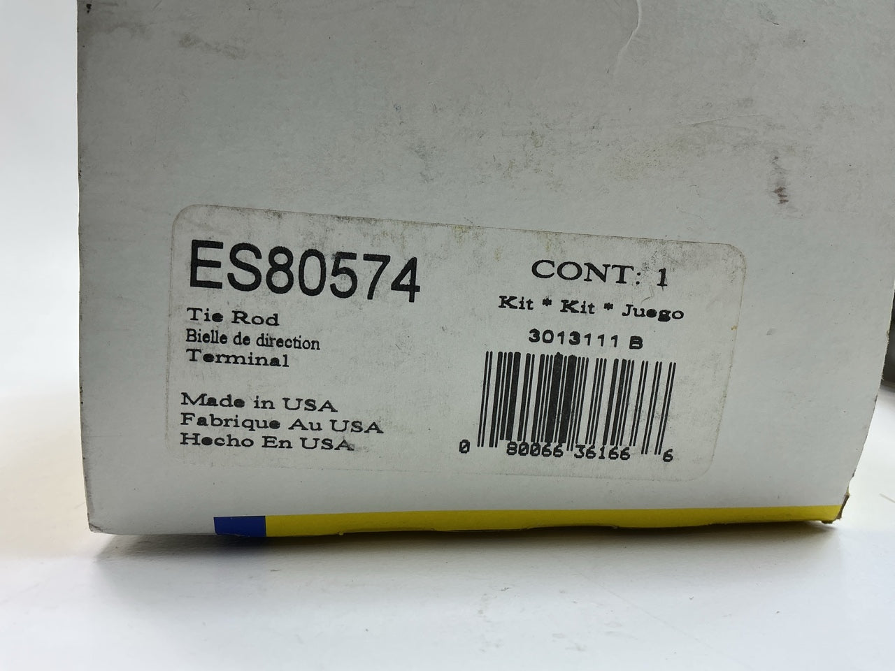 MISSING HARDWARE (2) Moog ES80574 Steering Tie Rod End