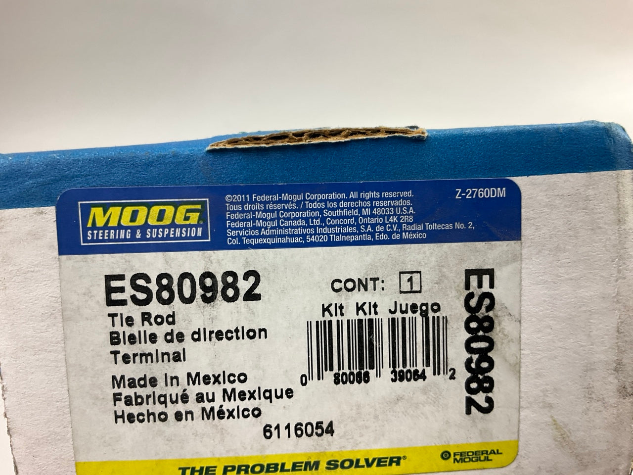 Moog ES80982 Steering Tie Rod End - Front Right Outer