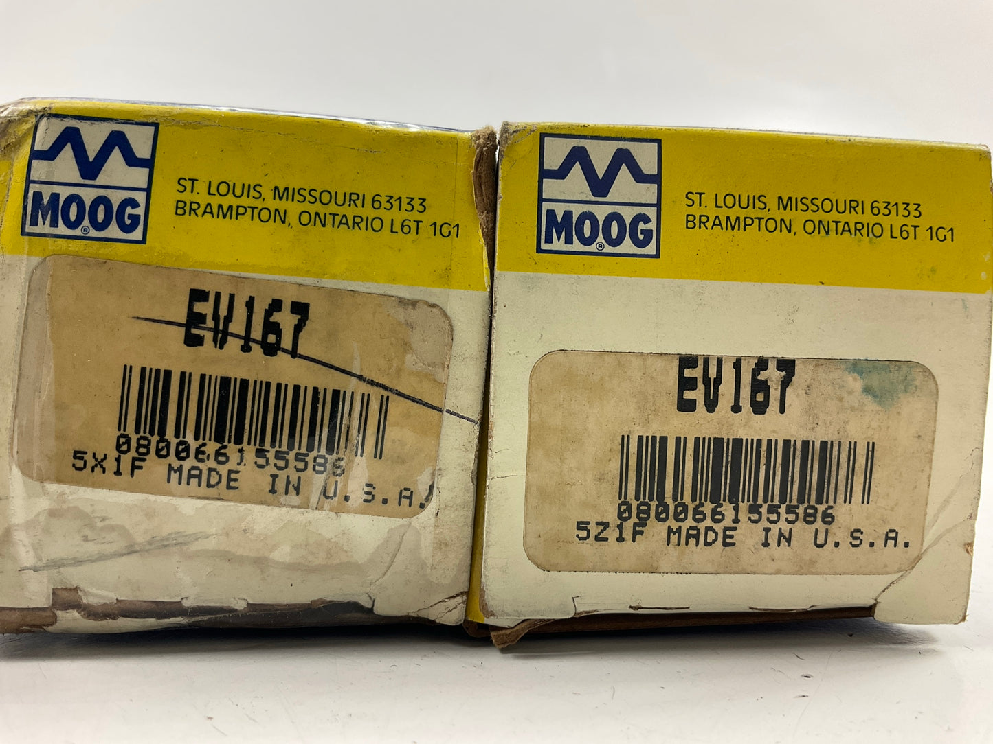 Missing Two Nuts - (2) Moog EV167 Front Inner Tie Rod Ends - 82-86 Toyota Celica