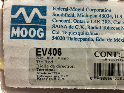 Moog EV406 Front Inner Steering Tie Rod End