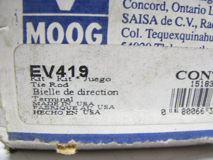 Moog EV419 FRONT INNER Steering Tie Rod End 2000-2006 Ford Focus