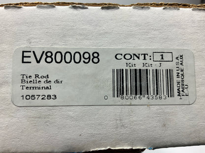 NO HARDWARE - Moog EV800098 Front Inner Steering Tie Rod End