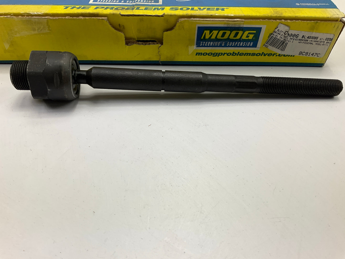 MISSING NUT - Moog EV800398 Front Inner Steering Tie Rod End