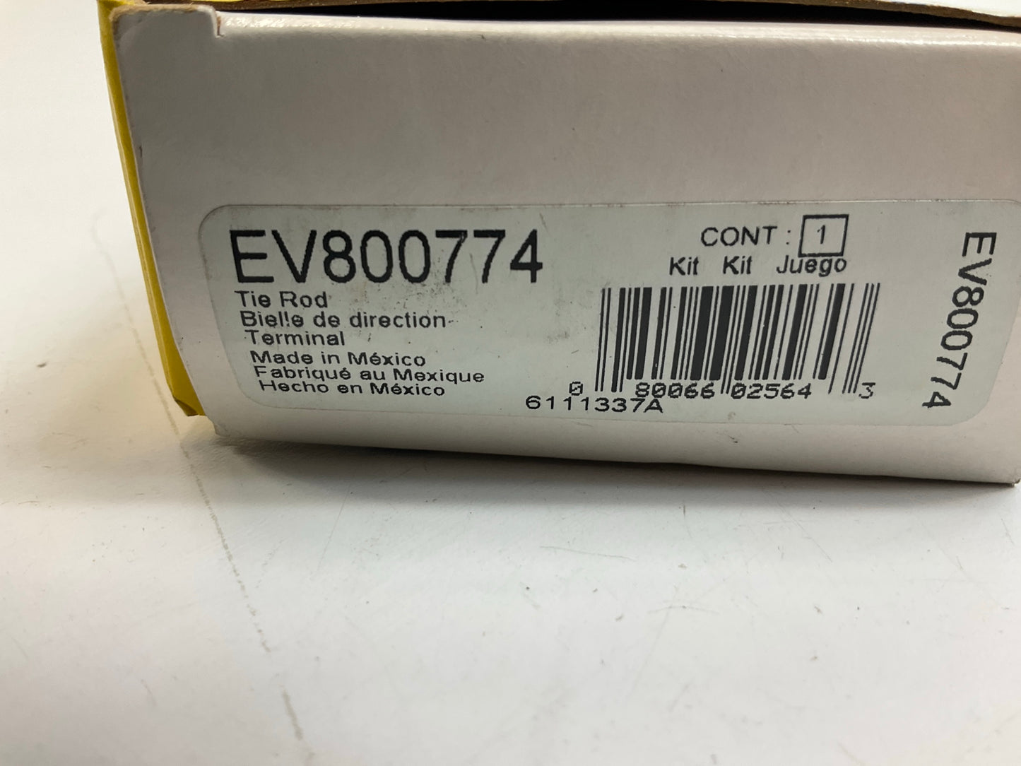 Moog EV800774 Front Inner Steering Tie Rod End