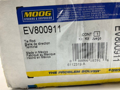 Moog EV800911 Front Inner Steering Tie Rod End