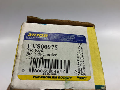 NO HARDWARE - Moog EV800975 Front Inner Steering Tie Rod End