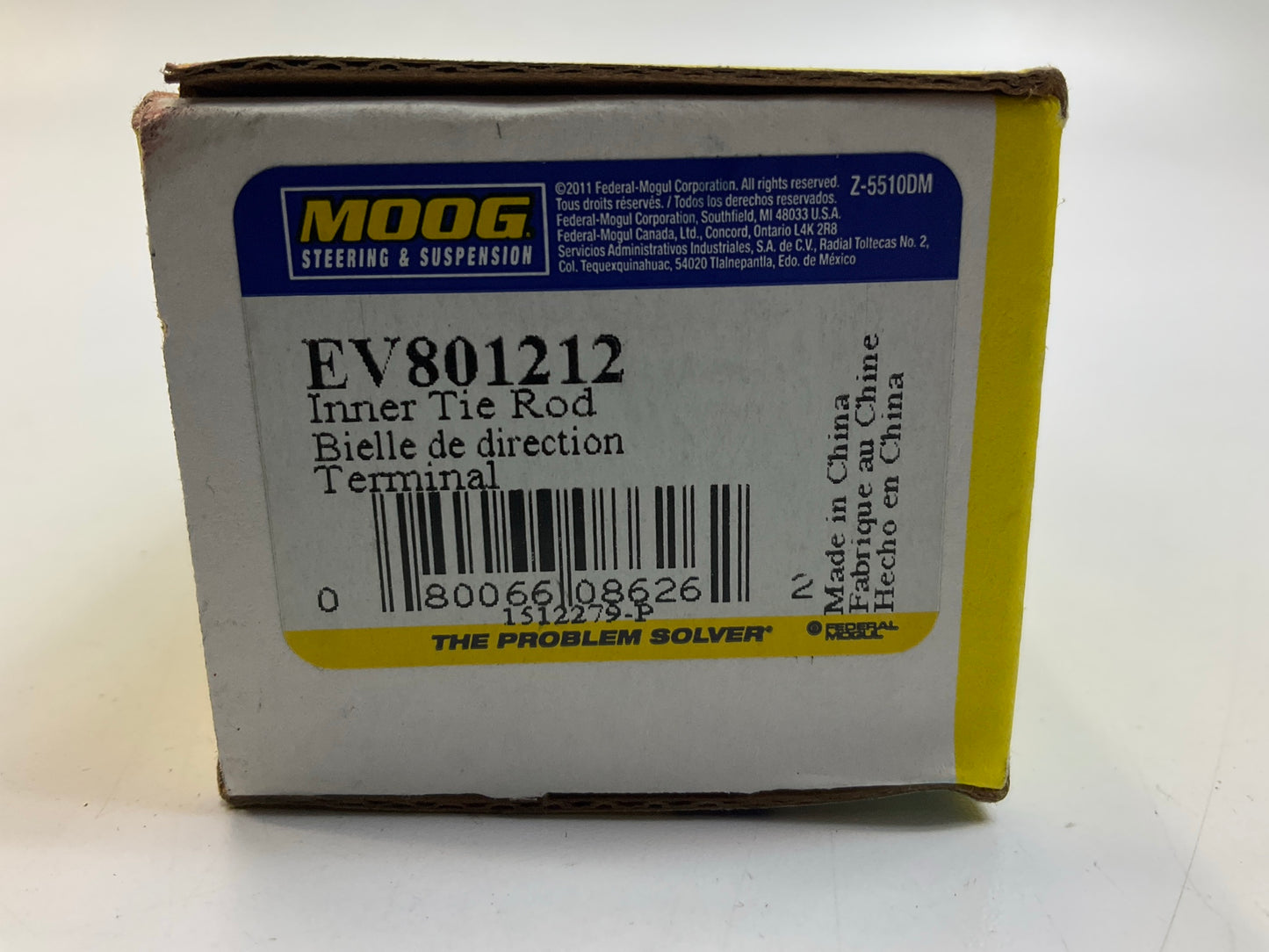 Moog EV801212 Front Inner Steering Tie Rod End