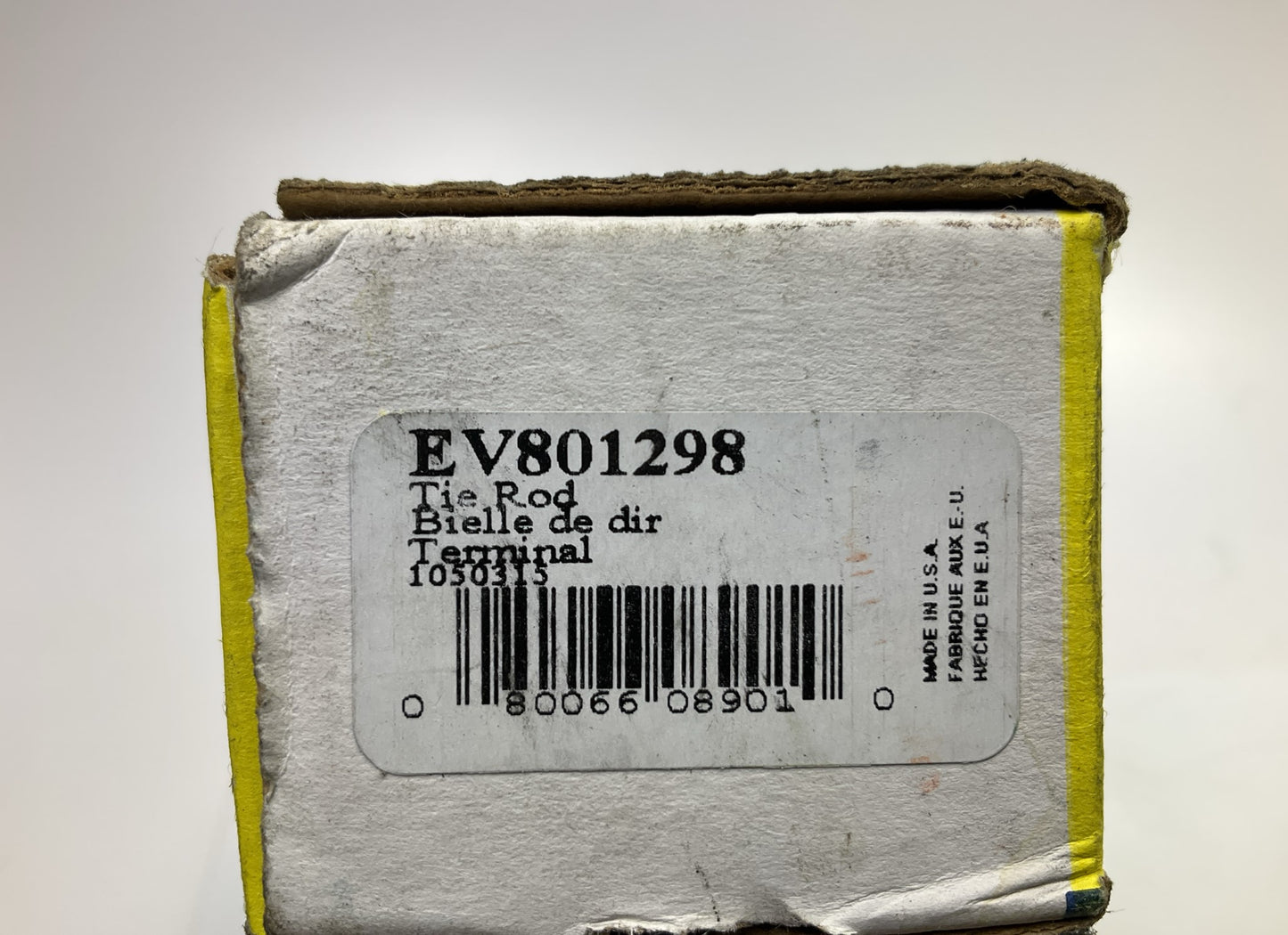 Moog EV801298 Front Inner Steering Tie Rod End