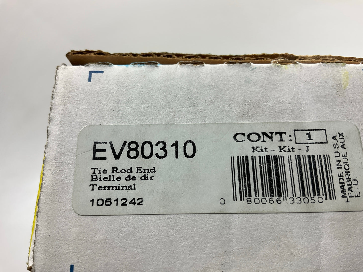 (2) Moog EV80310 Steering Tie Rod End - Front Inner