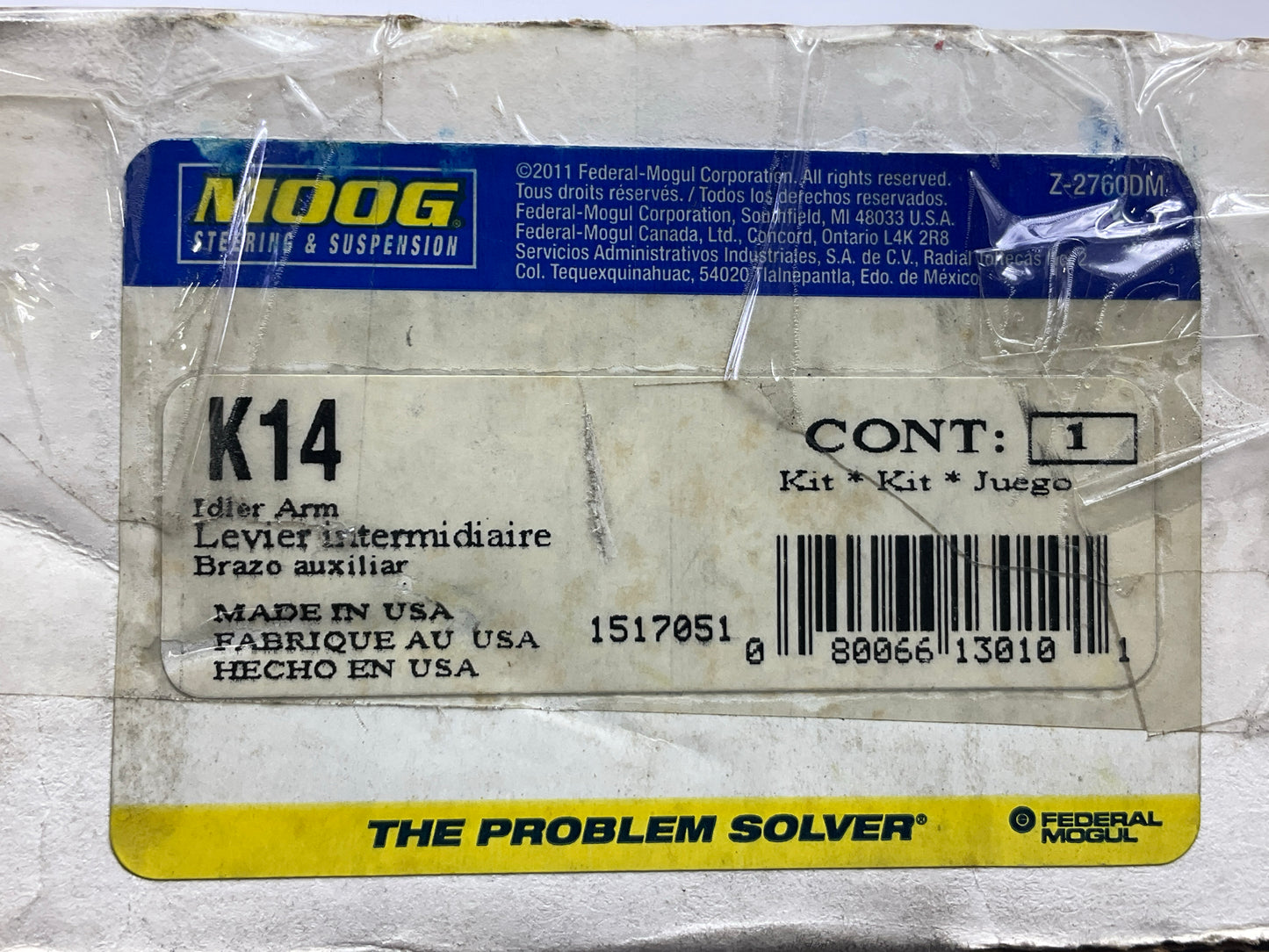 Moog K14 Steering Idler Arm