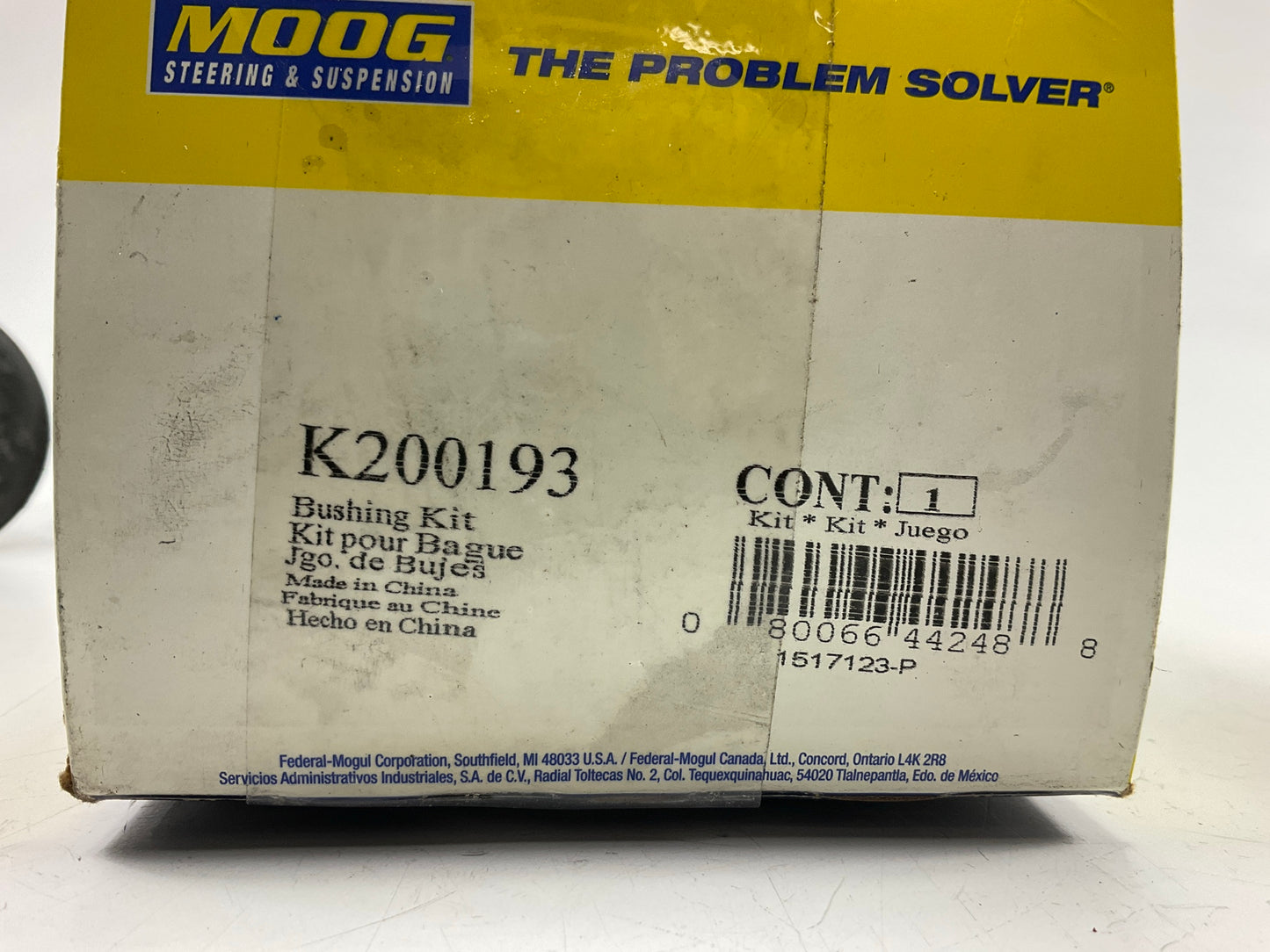 Moog K200193 Suspension Control Arm Bushing Kit, Front Upper