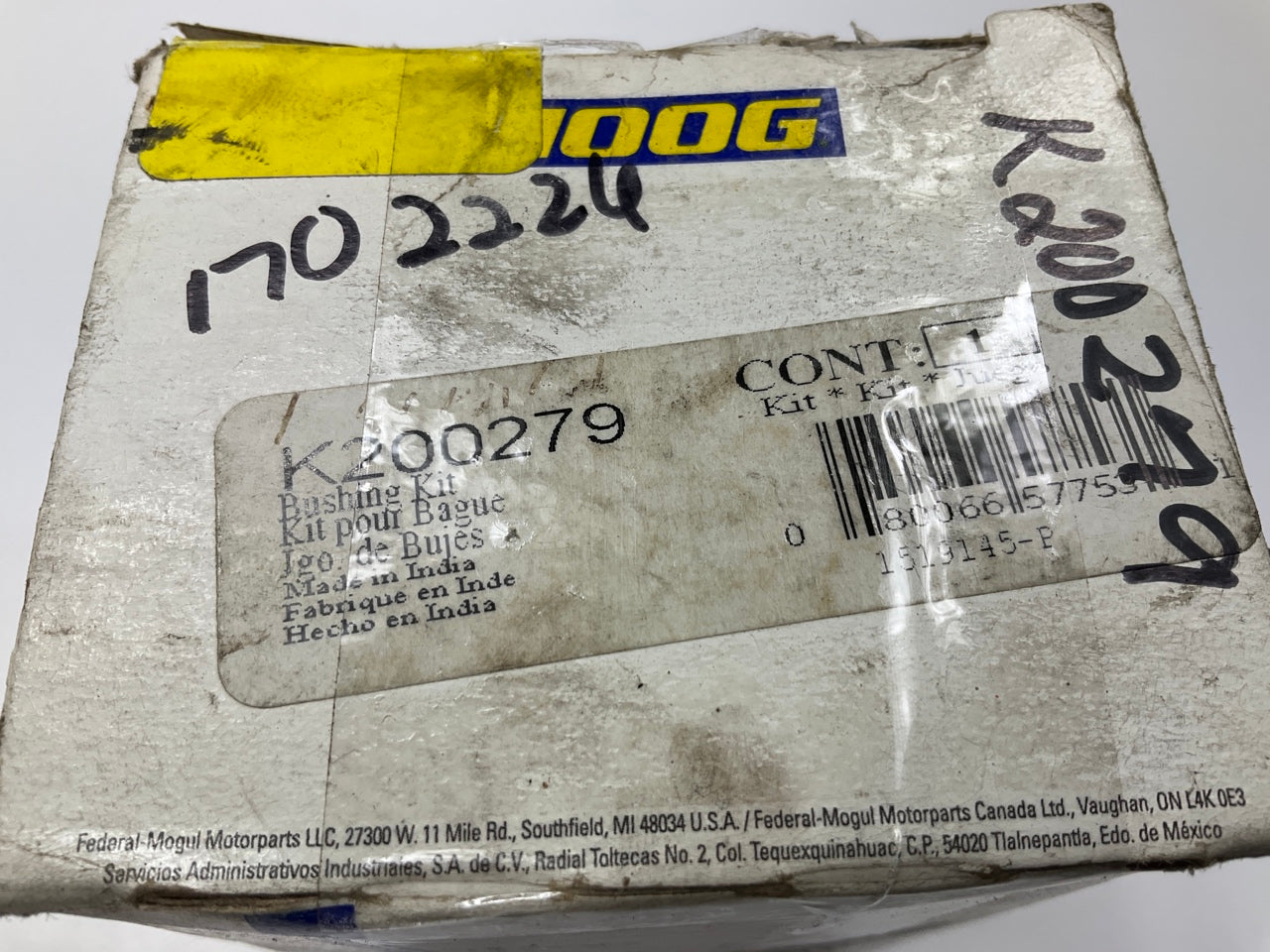 Moog K200279 Front Suspension Stabilizer Bar Bushing Kit