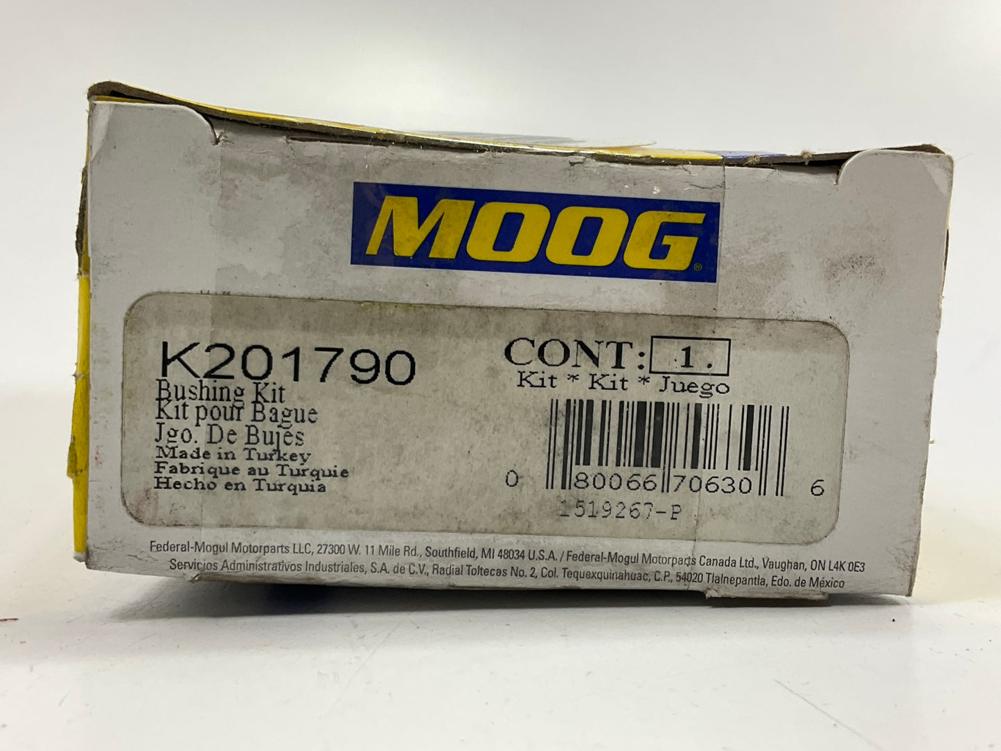 Moog K201790 Rear Upper Inner Forward Control Arm Bushing 11-16 Sonata, Optima
