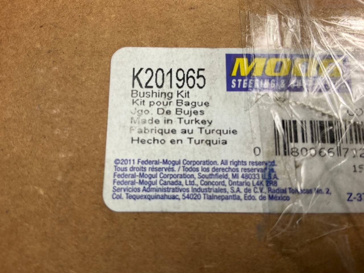 Moog K201965 Suspension Control Arm Bushing - Front Right Lower Rearward