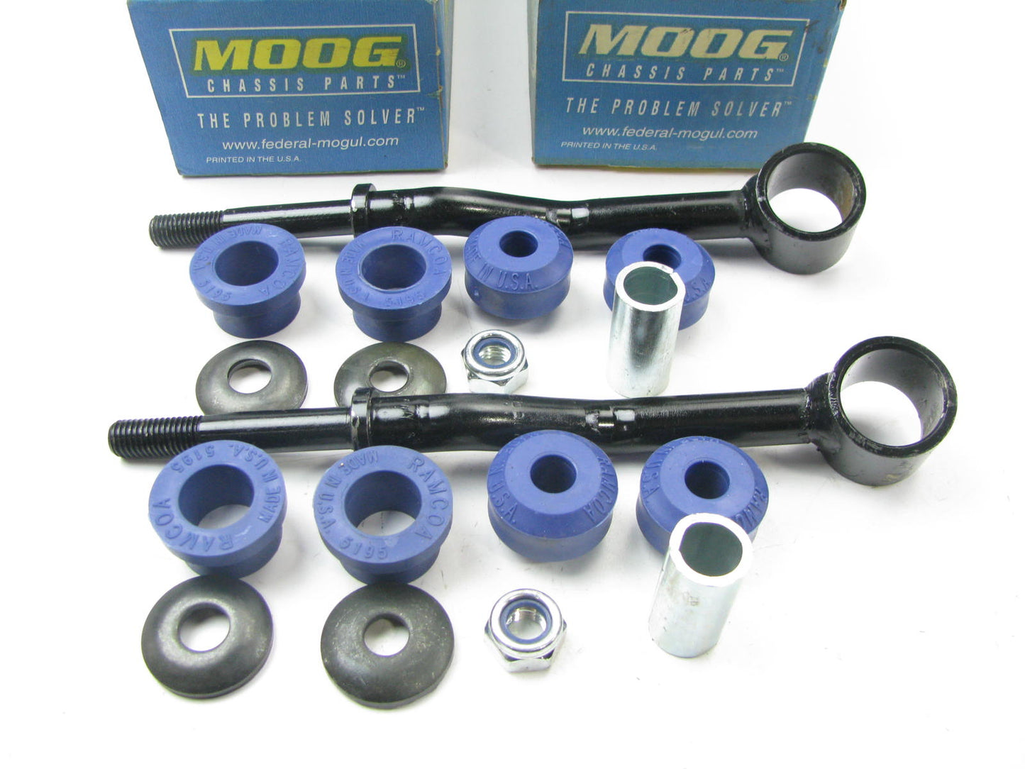 (2) Moog K3174 Suspension Stabilizer Sway Bar Link Kit - Front