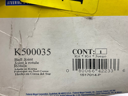Moog K500035 Front Lower Suspension Ball Joint