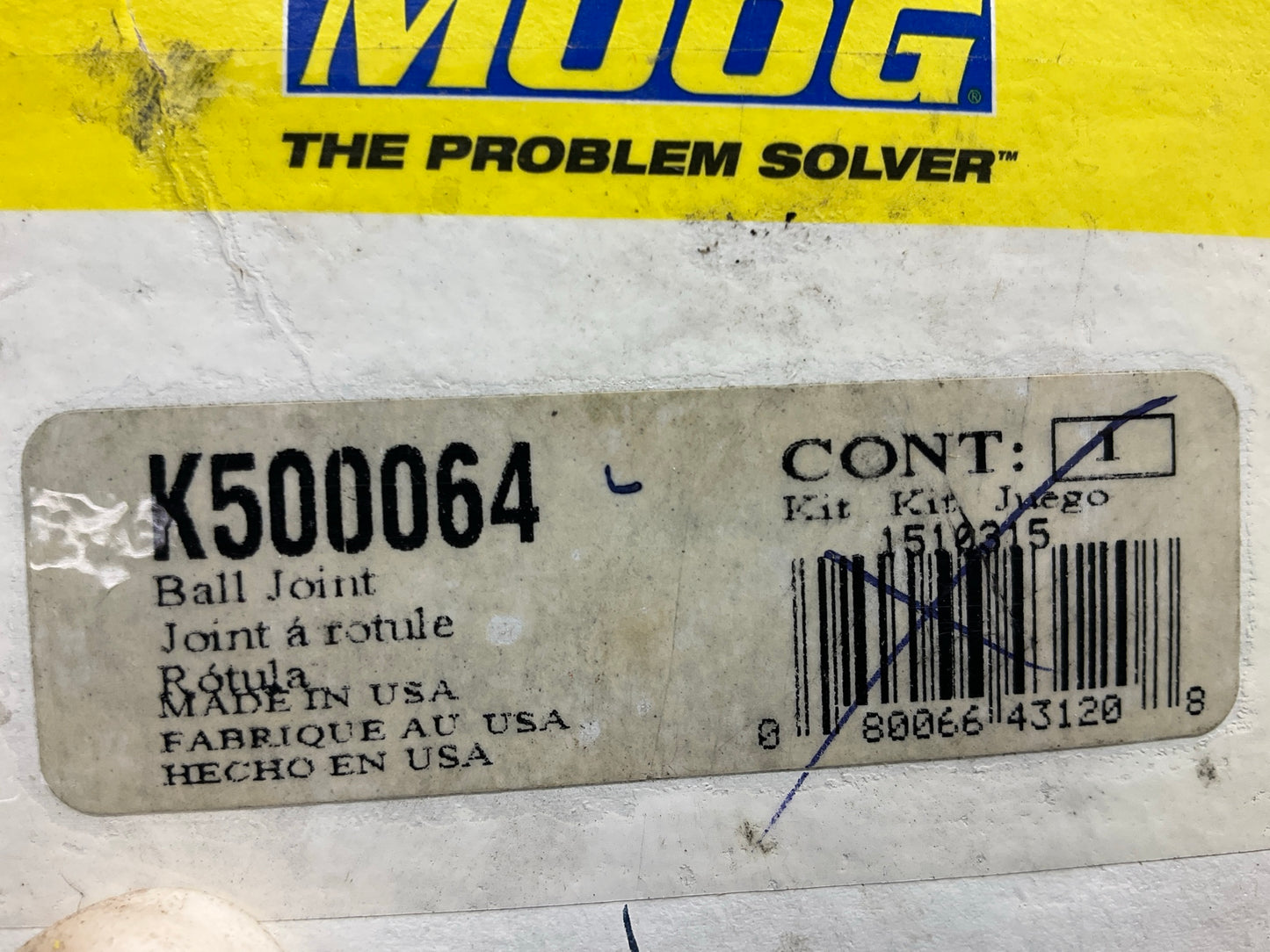 Moog K500064 Front Lower Suspension Ball Joint