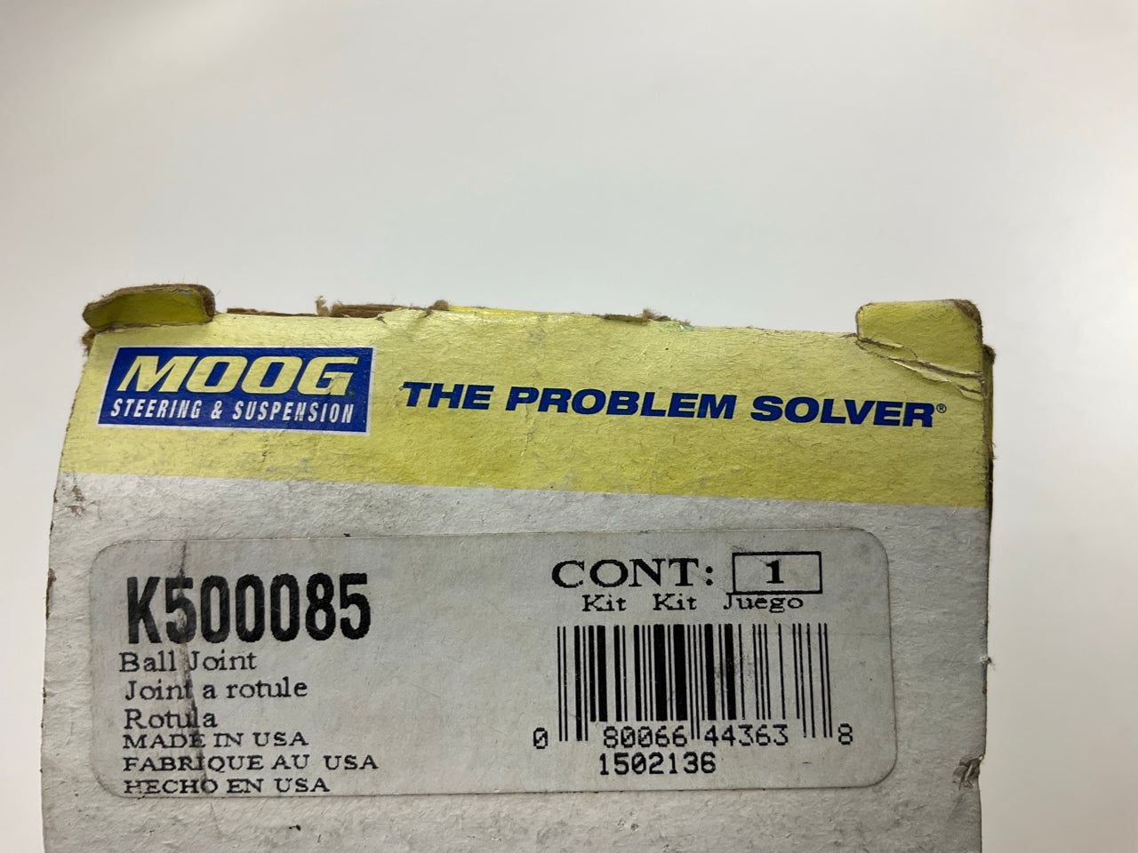 Moog K500085 Suspension Ball Joint, Front Lower