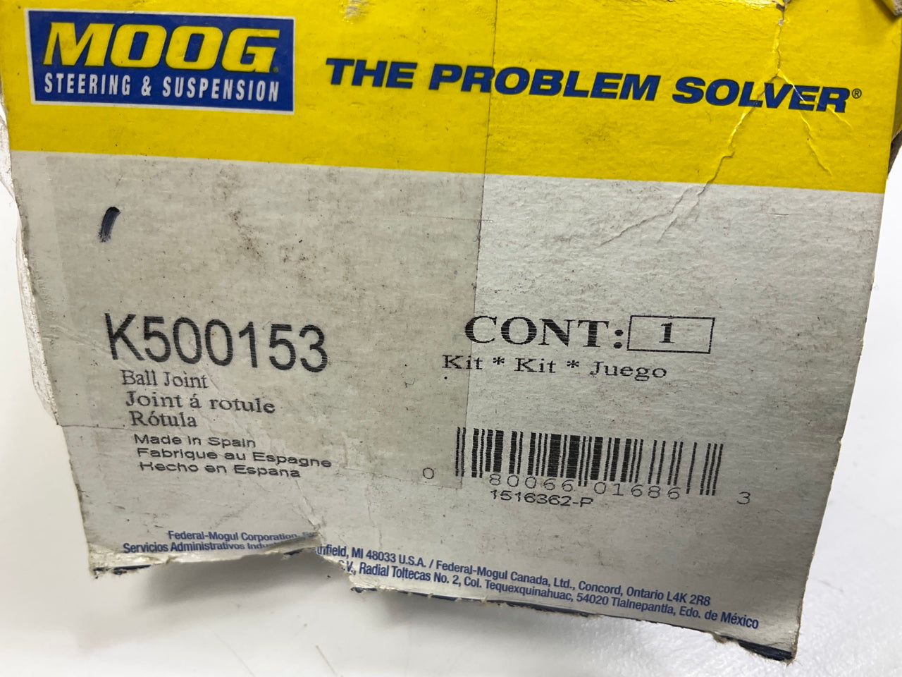 NO HARDWARE - Moog K500153 Front Lower Suspension Ball Joint