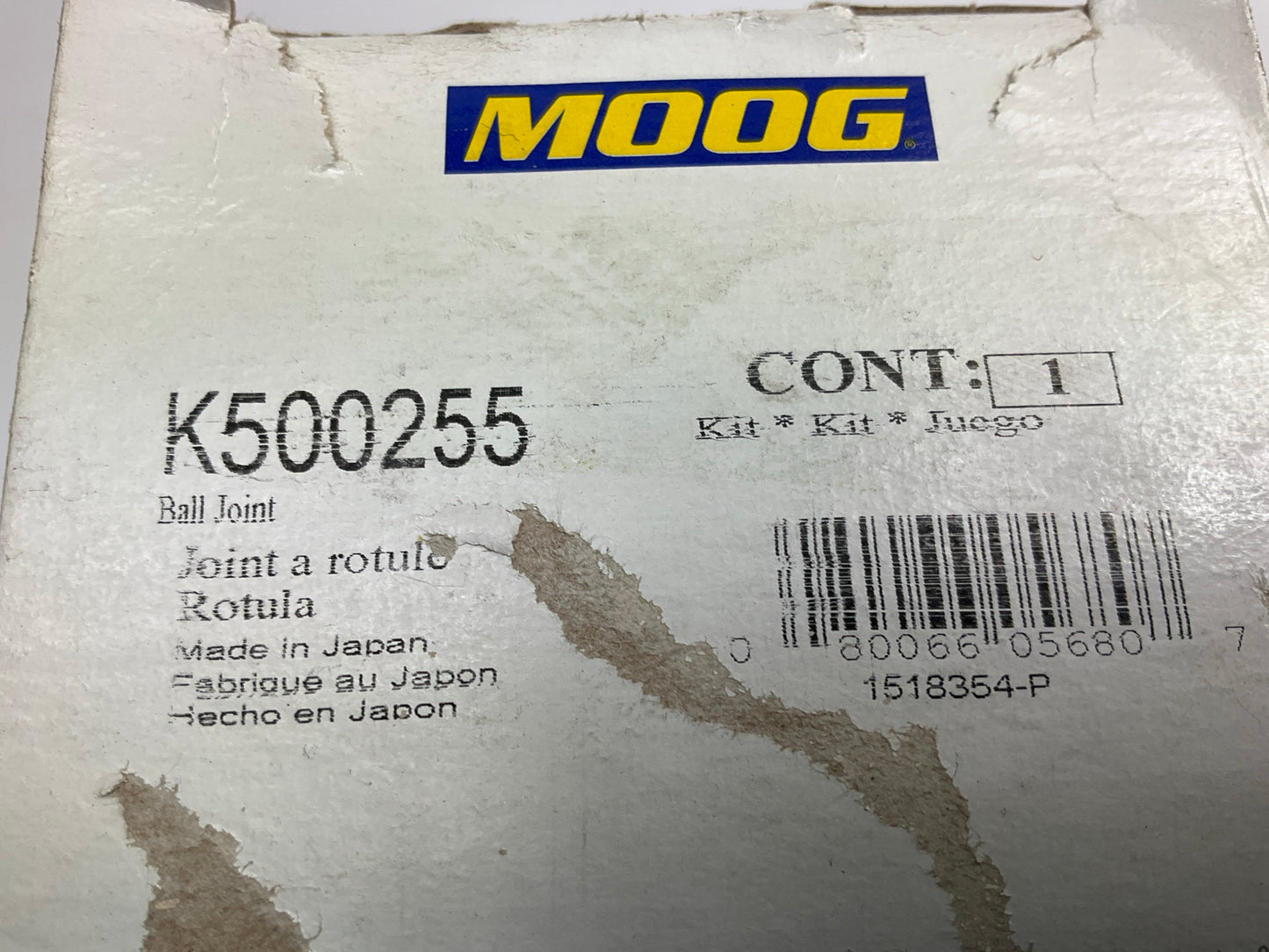 Moog K500255 Suspension Ball Joint, Front Lower