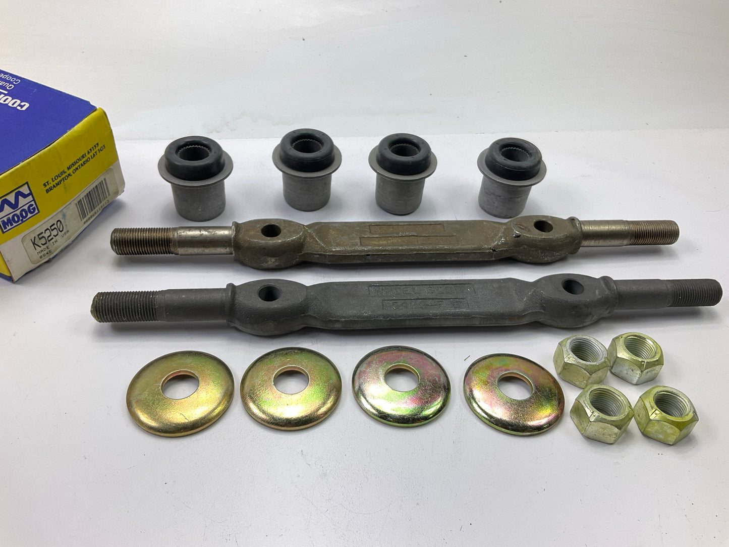 (2) Moog K5250 Front Suspension Upper Control Arm Shaft Kit