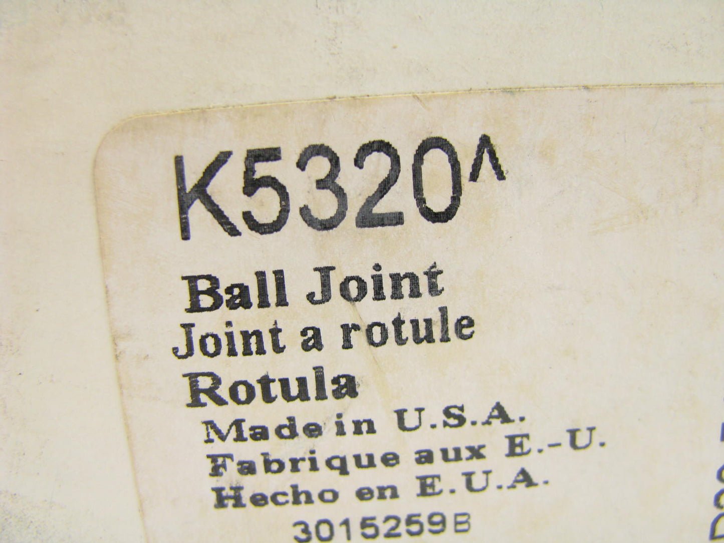 Moog K5320 Suspension Ball Joint - Front Upper