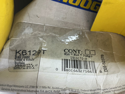 MISSING HARDWARE Moog K6129T Front Lower Suspension Ball Joint