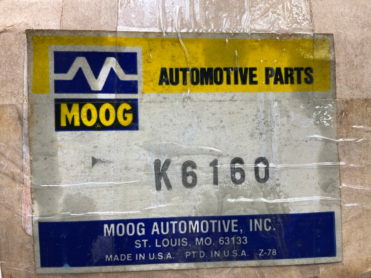 Moog K6160 TYPE2 Design Front Upper Control Arm Shaft Kit