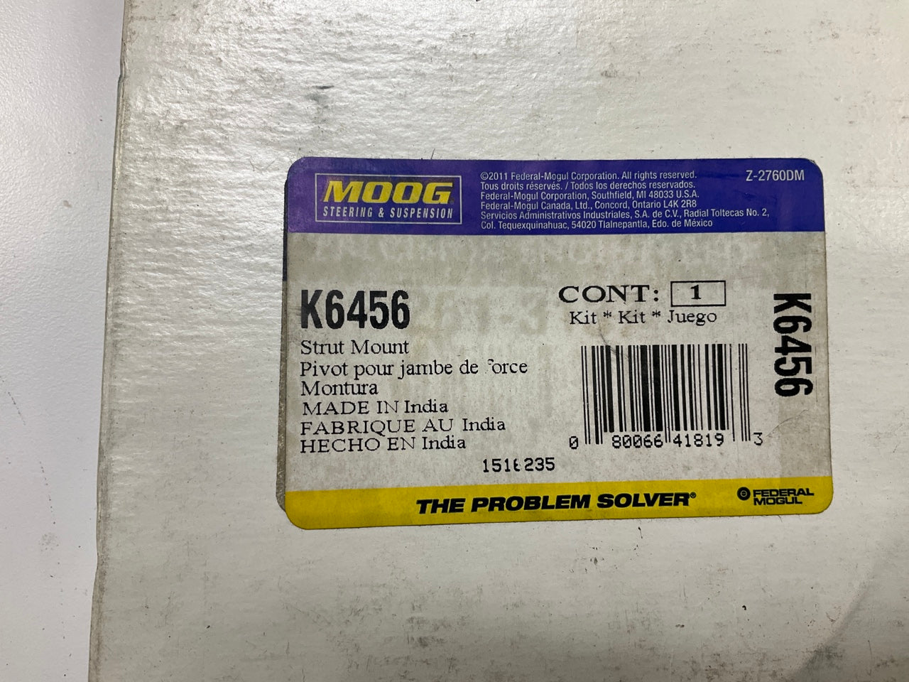 Moog K6456 Suspension Strut Bearing