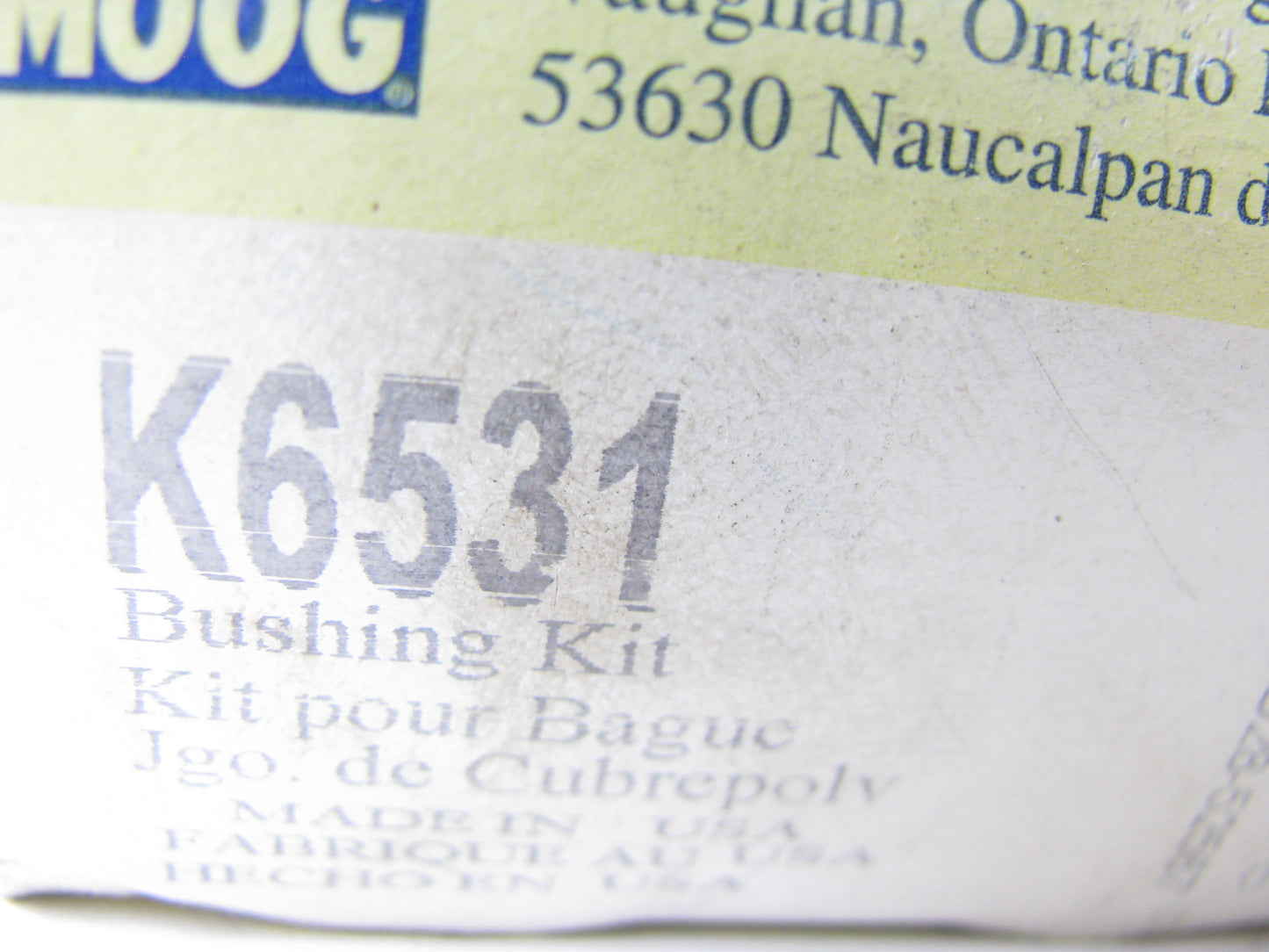 Moog K6531 Steering Tie Rod End Bushing Kit
