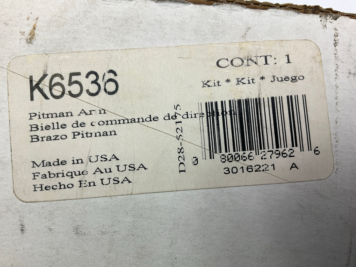 Moog K6536 Steering Pitman Arm