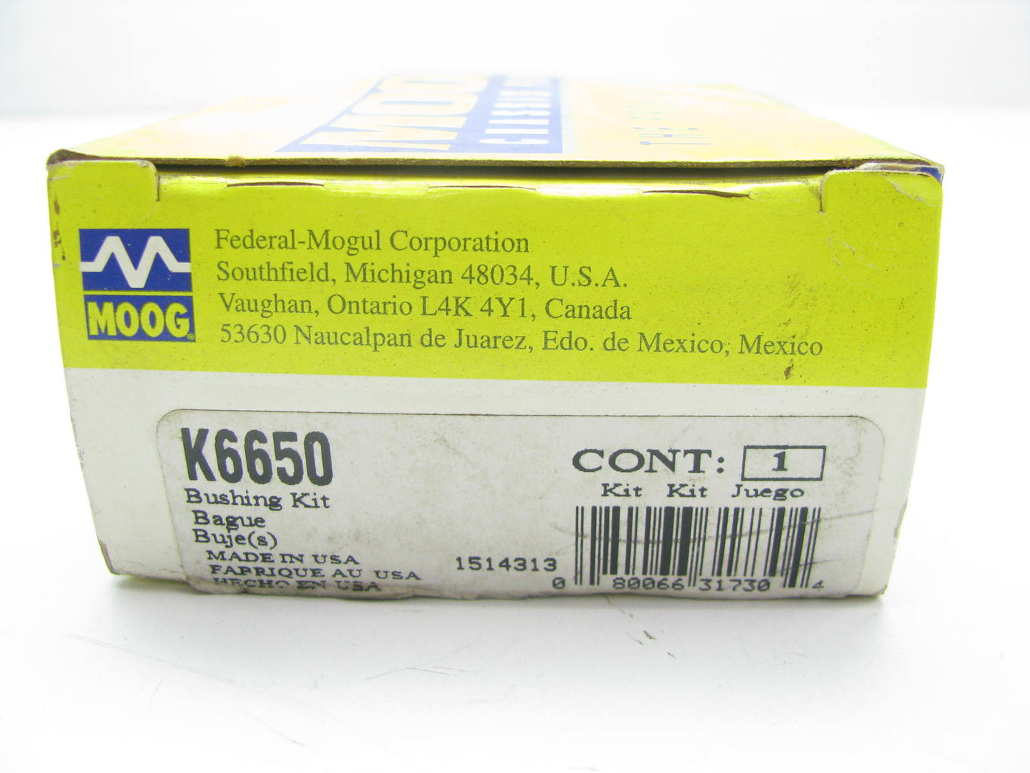 Moog K6650 Suspension Stabilizer Bar Bushing Kit - Front