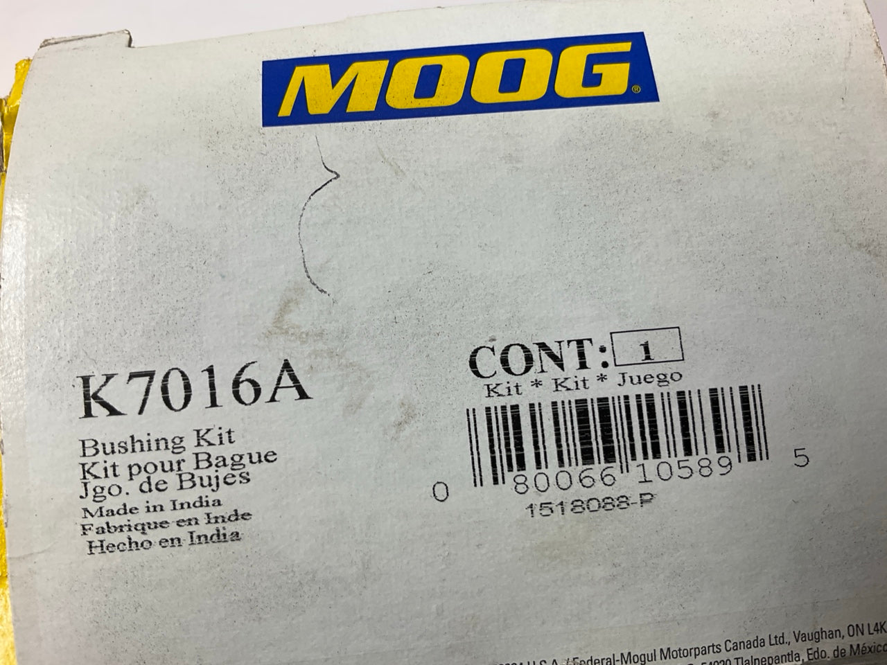 Moog K7016A Suspension Strut Rod Bushing Kit