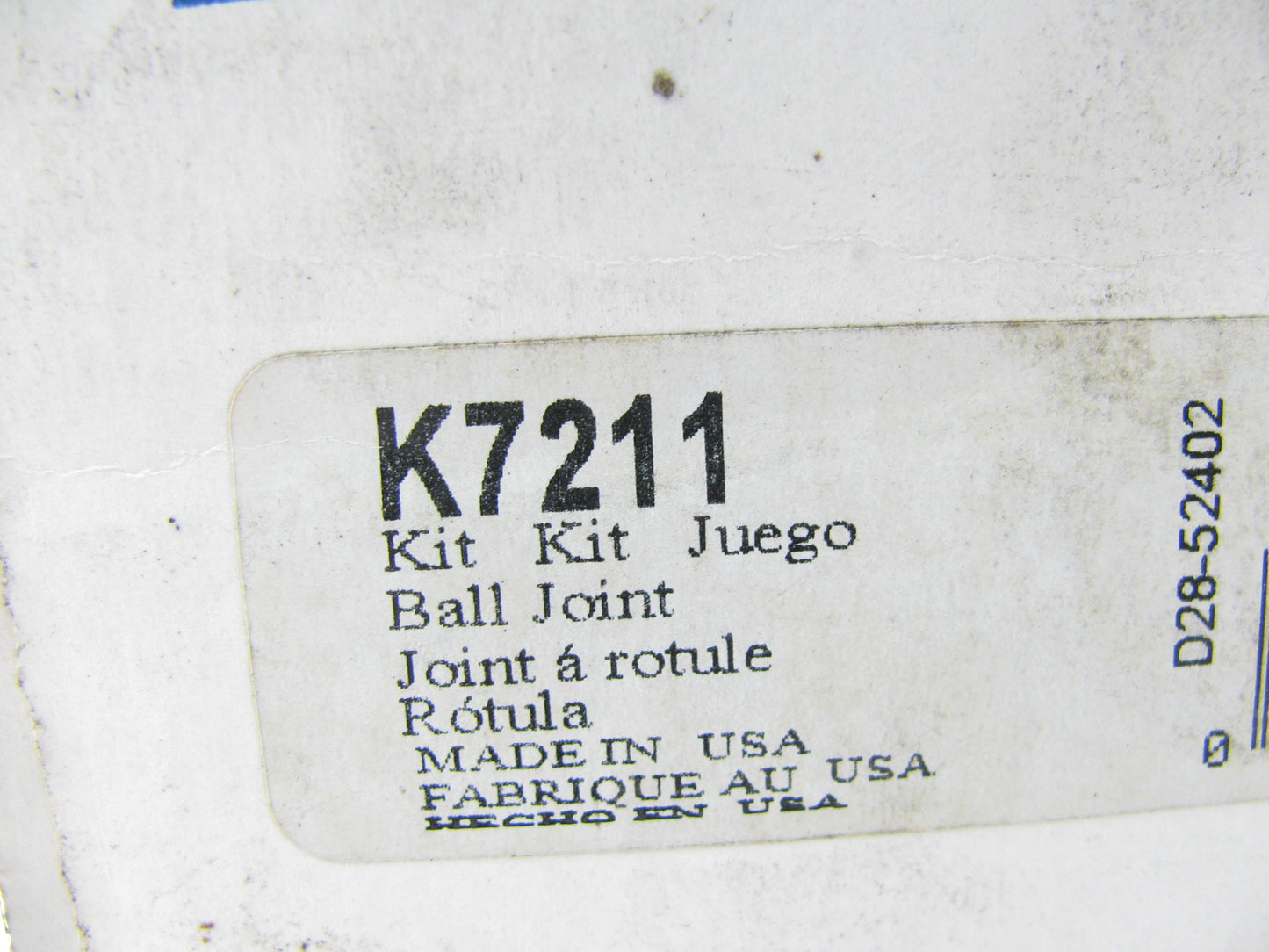 Moog K7211 Suspension Control Arm And Ball Joint Assembly - Front Left Lower