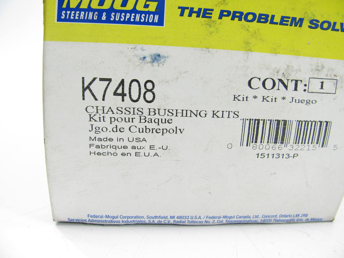 Moog K7408 Steering Tie Rod End Bushing Kit - Front Inner