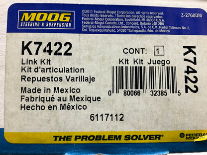 (2) Moog K7422 Front Suspension Stabilizer Sway Bar Link Kit