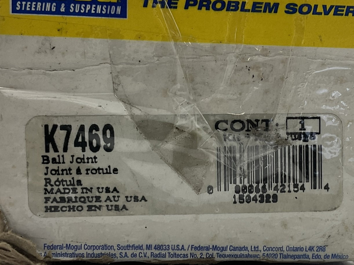 Moog K7469 Front Lower Rearward Suspension Ball Joint