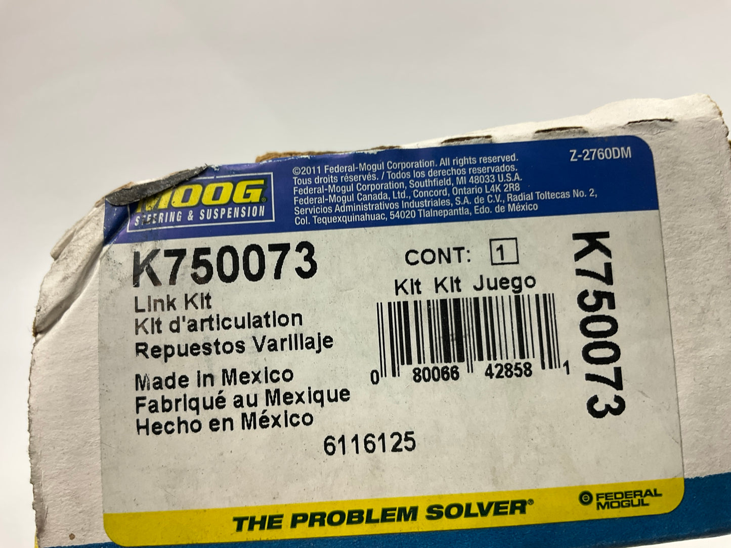 Moog K750073 Front Suspension Stabilizer Sway Bar Link Kit