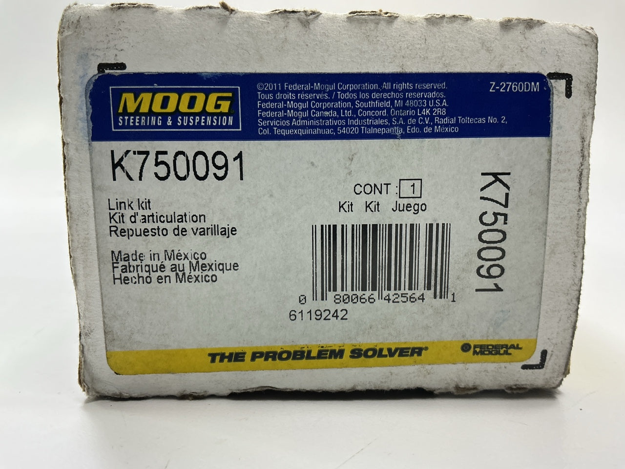 Moog K750091 Rear Suspension Stabilizer Bar Link 99-00 Protege, 00-05 MR2 Spyder