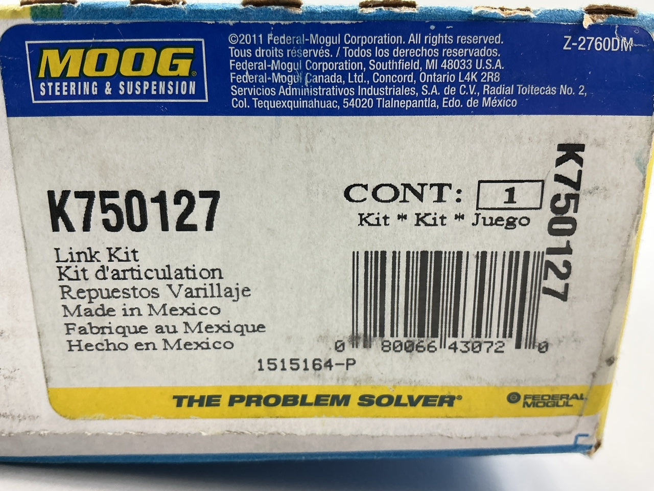 Moog K750127 Front Suspension Stabilizer Sway Bar Link Kit